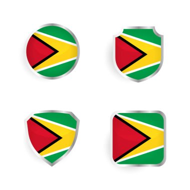 Guyana Ülke Rozet ve Etiket Koleksiyonu