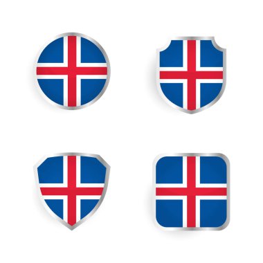 İzlanda Ülke Rozet ve Etiket Koleksiyonu