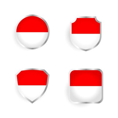 Endonezya Ülke Rozet ve Etiket Koleksiyonu