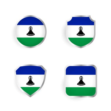 Lesotho Ülke Rozet ve Etiket Koleksiyonu