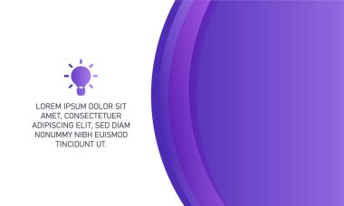 Modern Eğri Mor Sunum Arkaplanı