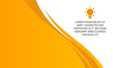 Modern Sarı Eğri Şekiller İş Arkaplanı