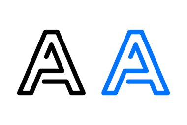 Özet Harf A Soyut Tasarım