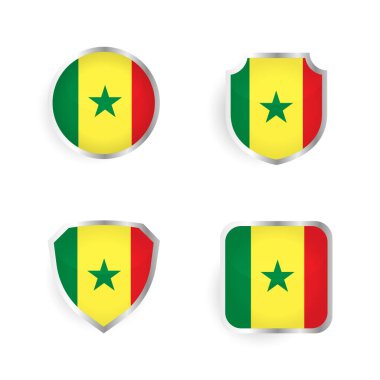 Senegal Ülke Rozet ve Etiket Koleksiyonu