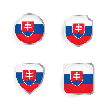 Slovakya Ülke Rozet ve Etiket Koleksiyonu