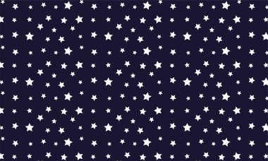 White Stars Pattern Background