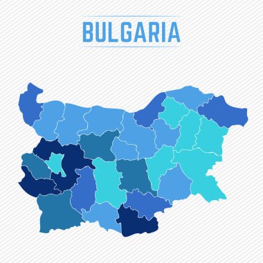 Bulgaristan Ülkelerle Ayrıntılı Harita