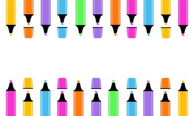 Renkli Kalemlerle Zarif Arkaplan