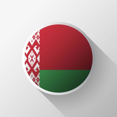 Yaratıcı Belarus Bayrak Çemberi Rozeti