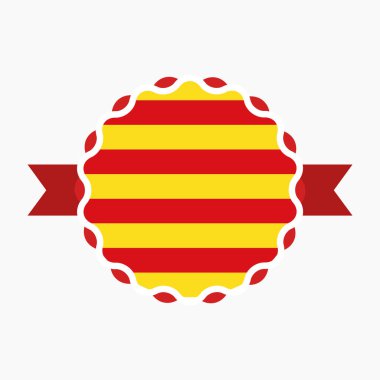 Yaratıcı Katalonya Bayrak Amblemi Rozeti