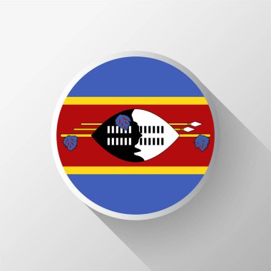 Yaratıcı Eswatini Bayrak Çemberi Rozeti