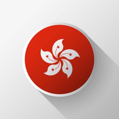 Yaratıcı Hong Kong Bayrak Çemberi Rozeti