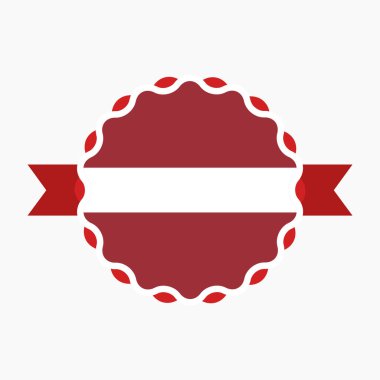 Yaratıcı Letonya Bayrak Amblemi Rozeti