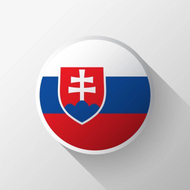 Yaratıcı Slovakya Bayrak Çemberi Rozeti