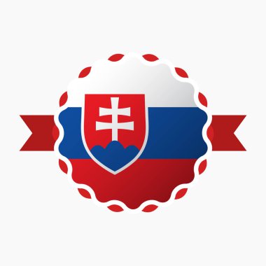 Yaratıcı Slovakya Bayrak Amblemi Rozeti