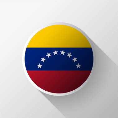 Yaratıcı Venezuela Bayrak Çemberi Rozeti