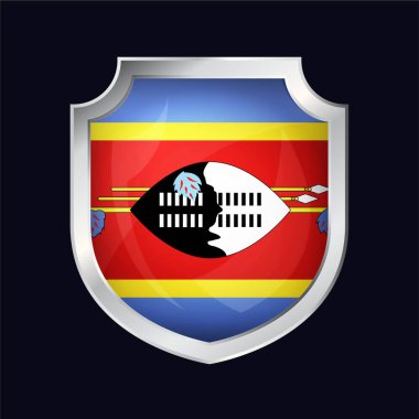 Eswatini Gümüş Kalkan Bayrak Simgesi