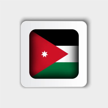 Jordan Flag Düğmesi Düz Tasarımı