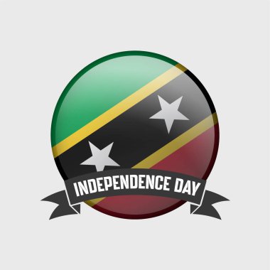 Saint Kitts ve Nevis Kurtuluş Günü Rozeti