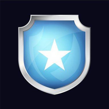 Somali Gümüş Kalkan Bayrak Simgesi