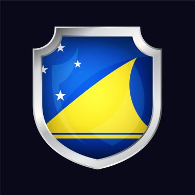 Tokelau Gümüş Kalkan Bayrak Simgesi