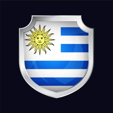 Uruguay Gümüş Kalkan Bayrak Simgesi