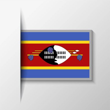 Vektör Dikdörtgen Eswatini Bayrak Arkaplanı