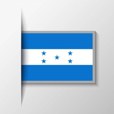 Vektör Dikdörtgen Honduras Bayrak Arkaplanı