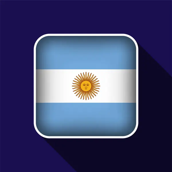 stock vector Flat Argentina Flag Background Vector Illustration