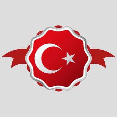 Yaratıcı Türkiye Bayrak Etiketi Amblemi
