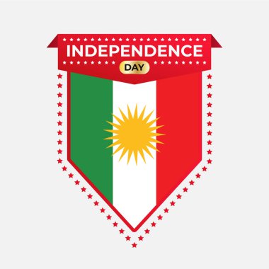 Iraqi Kurdistan Independence Day Banner Design clipart