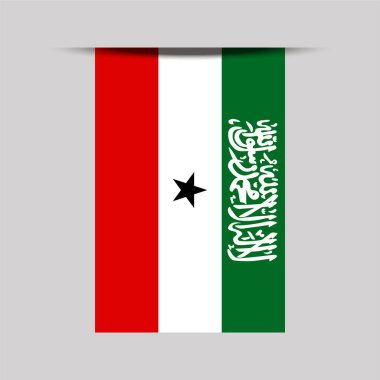 Somaliland Bayrak Vektörü İllüstrasyonu