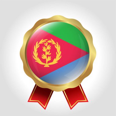 Yaratıcı Eritrea Bayrak Vektör Tasarımı