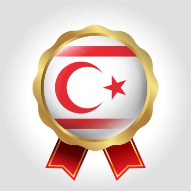 Yaratıcı Kuzey Kıbrıs Bayrak Vektör Tasarımı