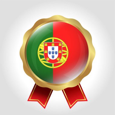 Yaratıcı Portekiz Bayrak Vektör Tasarımı