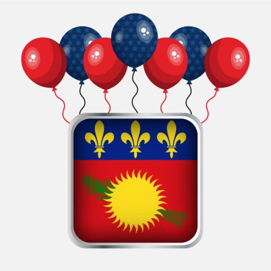 Guadeloupe Bayrak Bağımsızlık Günü Kutlaması