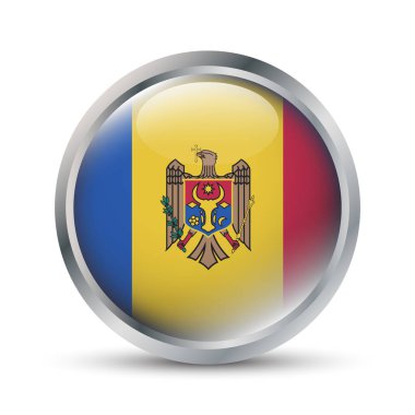 Moldova Bayrak 3D Rozet Resimleri