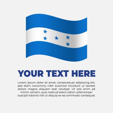 Honduras Bayrak Arkaplan Şablonu