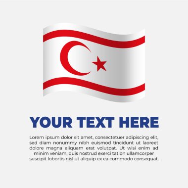 Kuzey Kıbrıs Bayrak Arkaplan Şablonu