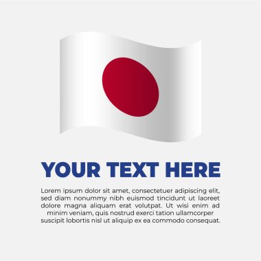Japonya Bayrak Arkaplan Şablonu
