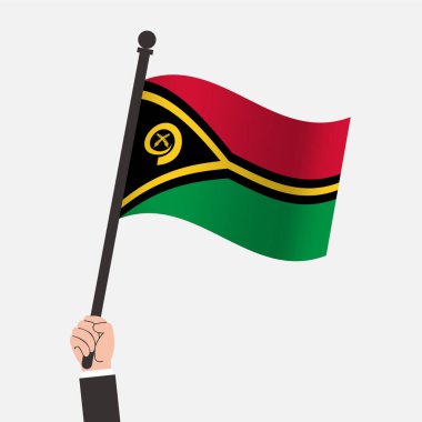 El ele tutuşan Vanuatu Sallanan Bayrak