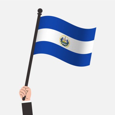 El ele tutuşan El Salvador Sallanan Bayrak