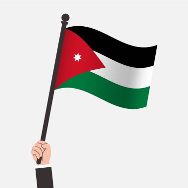 El ele tutuşan Jordan Sallayan Bayrağı