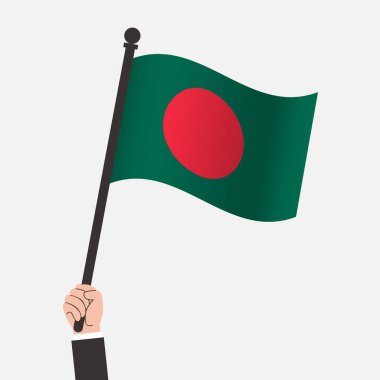 El ele tutuşan Bangladeş Dalgalı Bayrağı