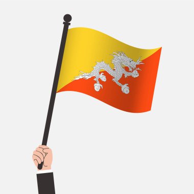 El Tutma Bhutan Sallama Bayrağı