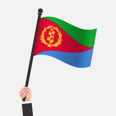 El ele tutuşan Eritre Sallanan Bayrak