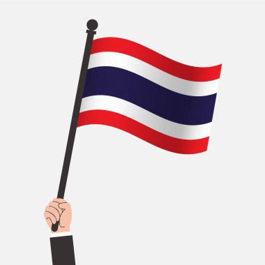 El ele tutuşan Tayland Sallanan Bayrağı