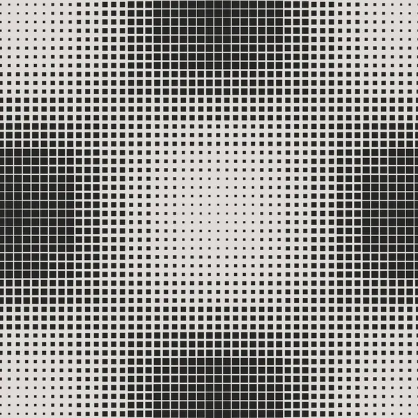 Modern Stylish Halftone Square Destern Soyut Arkaplan. Değişken kare şekilli tek renkli ızgara. Çağdaş tasarım, dijital sanat ve teknolojiden esinlenilmiş projeler için ideal.