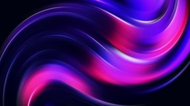 Renkli soyut neon ışık dalgaları koyu arkaplan döngüsü animasyonunda hareket ediyor. Pürüzsüz, enerjik, dinamik. Modern arka planlar, dijital sunumlar ve yaratıcı projeler için ideal.