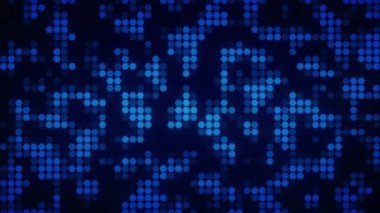 Soyut Teknoloji Arkaplanı Mavi Altıgen Işıklar Döngüsü Animasyonu. Dinamik ve fütüristik görsel ve pürüzsüz geçişler. Dijital sunumlar ya da modern şirket ortamları için mükemmel..